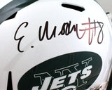 Elijah Moore Signed New York Jets T/B F/S Speed Helmet-Beckett W Holo *Black