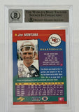 1994 Score #67 Joe Montana Auto Kansas City Chiefs BAS Autograph 10