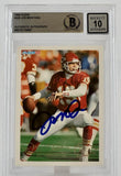 1994 Fleer #226  Joe Montana Auto Kansas City Chiefs BAS Autograph 10