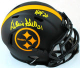 Donnie Shell Signed Steelers Eclipse Speed Mini Helmet w/ HOF-Beckett W *Yellow