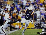 Derrius Guice Autographed LSU Tigers 16x20 Sideline Run - JSA W Auth *Black