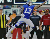 Odell Beckham Jr Signed Giants 16x20 PF vs Redskins Blue Jersey -JSA W Auth *Bl