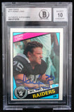 1984 Topps #111 Howie Long Auto Oakland Raiders BAS Autograph 10