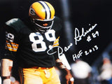 Dave Robinson Signed Packers 8x10 Standing Over Player Photo W/HOF- JSA W Auth