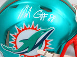 Mike Gesicki Autographed Miami Dolphins Flash Speed Mini Helmet-Beckett W Holo