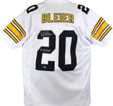 Rocky Bleier Autographed White Pro Style Jersey w/ 4x SB Champs-Prova *Silver