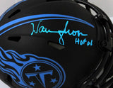 Warren Moon Autographed Tenn Titans Eclipse Mini Helmet w/HOF - Beckett Witness