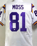 Thaddeus Moss Autographed White College Style Jersey - Beckett W Auth *8