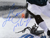 LeSean McCoy Autographed Philadelphia Eagles 16x20 Snow Photo - JSA W  *Blue