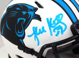 Luke Kuechly Autographed Panthers Lunar Speed Mini Helmet- Beckett W Hologram