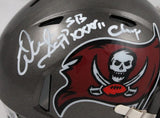 Warren Sapp Signed Buccaneers 97-13 Speed Mini Helmet w/SB Champs-Beckett W Holo