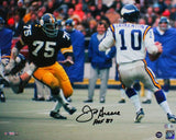 Joe Greene Autographed 16x20 HM Photo V. Vikings w/HOF - Beckett W Hologram *Blk