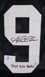 Shane Lechler Autographed Black Pro Style Jersey w/Insc.- Beckett W Hologram