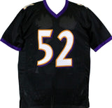 Ray Lewis Autographed Black Pro Style STAT Jersey-Beckett W Hologram *Black