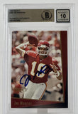 1993 Score Select #155 Joe Montana Auto Kansas City Chiefs BAS Autograph 10