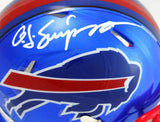 OJ Simpson Autographed Buffalo Bills Flash Speed Mini Helmet- JSA W *White