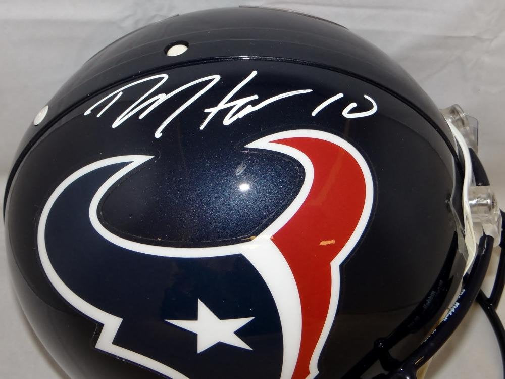 Store DeAndre Hopkins Autograph Mini Helmet Houston Texans COA