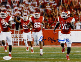 Demarcus Ayers Autographed Houston Cougars 8x10 Running W/ Ball Photo- JSA W Aut