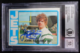 1972 Topps #13 John Riggins New York Jets BAS Autograph 10