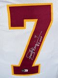 Joe Theismann Autographed White Pro Style Jersey w/83 MVP-Beckett W Hologram