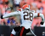 Jeremiah Koramoah Signed Browns 16x20 Back Photo w/Dawg Pound-Beckett W Hologram