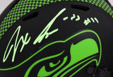 Jaxon Smith-Njigba Autographed Seahawks Eclipse Speed Mini Helmet- Fanatics