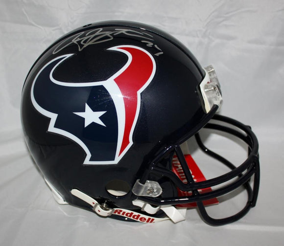 Arian Foster Signed Full Size Houston Texans ProLine Helmet Silver- JSA W Auth