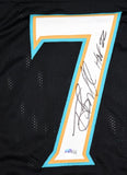 Tony Boselli Autographed Black Pro Style Jersey w/ HOF - Beckett W Hologram