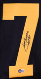 Joe Greene Autographed Black/Yellow Pro Style Jersey w/ HOF-Beckett W Hologram