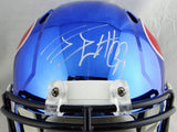 JJ Watt Autographed Houston Texans F/S Chrome Helmet- JSA W Auth *White