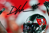 Devin White Autographed Buccaneers 8x10 Arms Up Photo- Beckett W Auth *Black