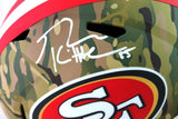 George Kittle Signed San Francisco 49ers F/S Camo Speed Helmet - Beckett W Auth