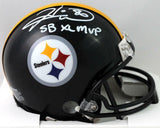 Hines Ward Signed Pitt. Steelers Mini Helmet w/SB MVP - Beckett W Auth *White