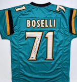 Tony Boselli Autographed Teal Pro Style Jersey w/ HOF - Beckett W Hologram