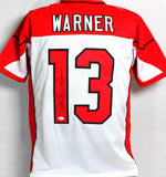 Kurt Warner Autographed White Pro Style Jersey - Beckett W Auth *1