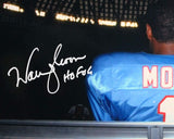 Warren Moon Signed Houston Oilers 16x20 On Bench Photo w/HOF - Beckett W Auth