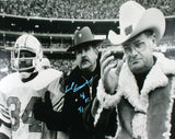 Earl Campbell Signed Oilers 16x20 With Bum Phillips Photo HOF insc- JSA W Auth *