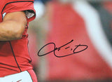 Kyler Murray Autographed Cardinals Close Up Passing 16x20 Photo- Beckett W *Blk