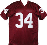 Dante Hall Autographed Maroon College Style Jersey w/Gig Em-Prova *Black