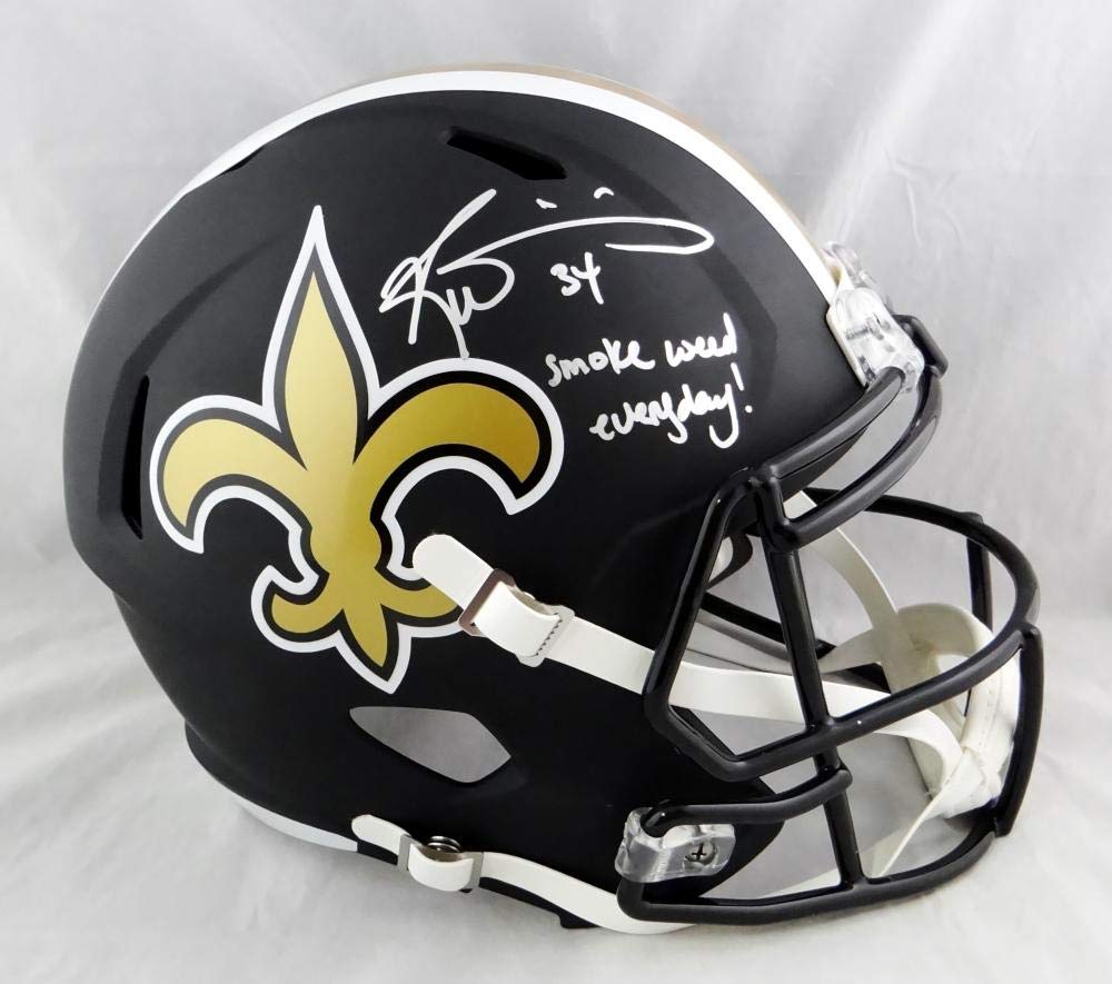 Ricky Williams Autograph w/ top Inscription Replica Helmet