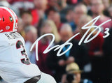 Roquan Smith Autographed GA Bulldogs Tackle Vs OU 8x10 HM Photo- Beckett W*White