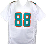 Mike Gesicki  Autographed White Pro Style Jersey-Beckett W Hologram *Silver