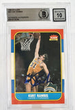 1986-87 Fleer #89 Kurt Rambis Auto Los Angles Lakers BGS Autograph 10