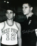 Bob Knight Autographed 16x20 B&W w/Coach K Photo- JSA W *Silver