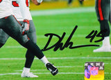 Devin White Autographed Tampa Bay Bucs 8x10 Taunt Photo- Beckett W Auth *Black