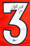 Javonte Williams Autographed Orange Pro Style Jersey- Beckett W Hologram