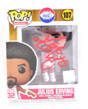 Julius Erving Autographed New York Nets Funko Pop Figurine #107- Beckett W Holo