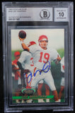 1993 Stadium Club #440 Joe Montana Auto Kansas City Chiefs BAS Autograph 10