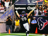 JJ Watt Autographed Houston Texans 16x20 Back View Horizontal Photo- JSA W Auth