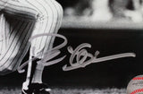 Deion Sanders Autographed NY Yankees 8x10 B&W Swinging Photo-Beckett W Holo